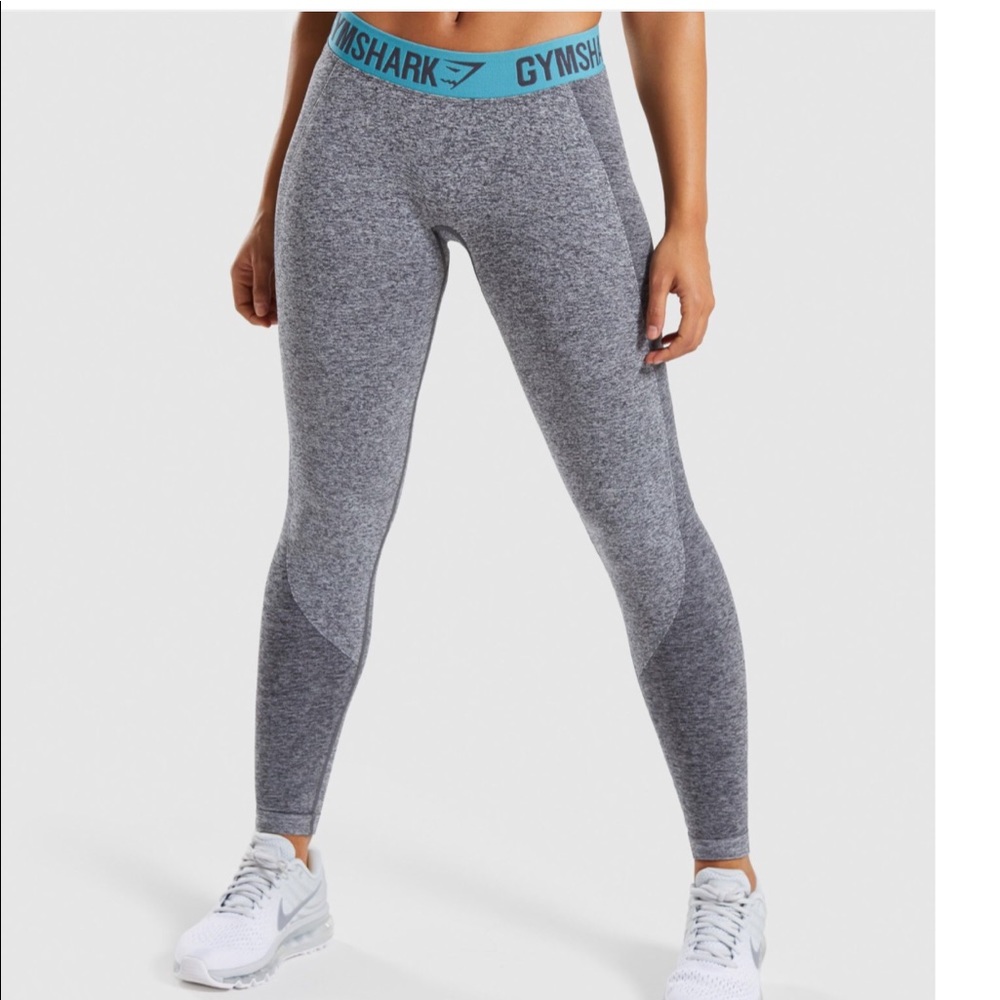 Small Gymshark Flex Leggings Charcoal / Teal
